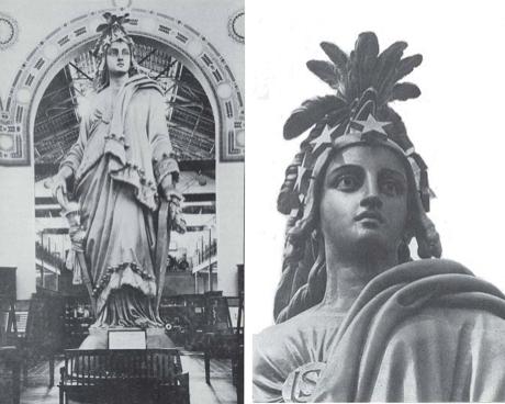 Image of plaster models of the Stuatue of Freedom
